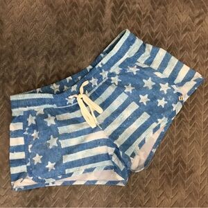 Billabong Blue Star and Stripe Women's Swim Shorts S/P